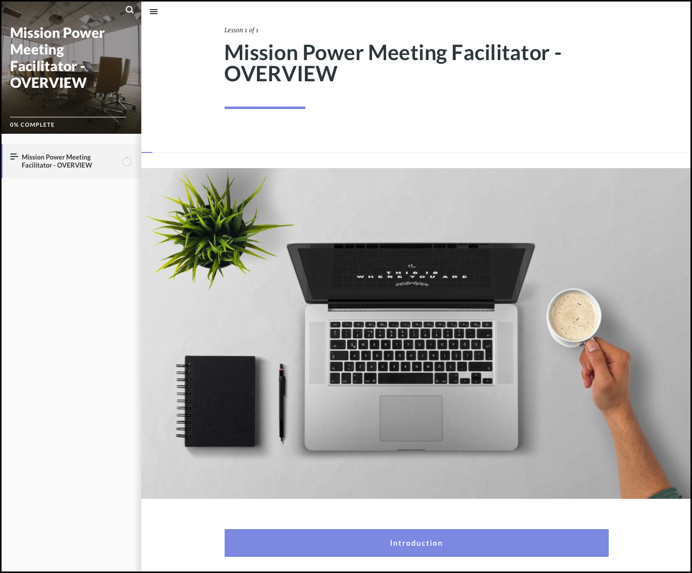 Mission Power Meetings Online Courses 